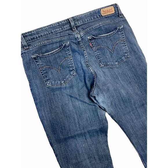 Levis Classic Mid rise Skinny medium wash stretch jeans 33x32 (16M) - Picture 7 of 11